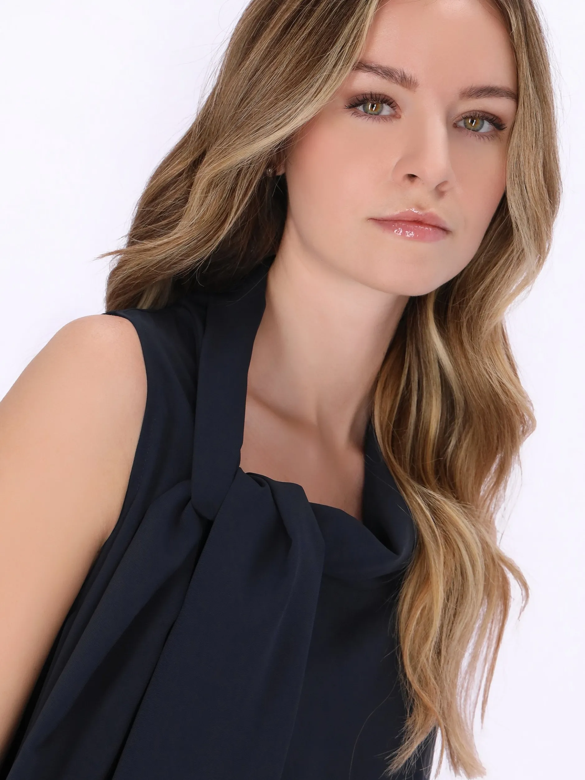 Dreimaster Damen Kleid in blau - Länge: mittel