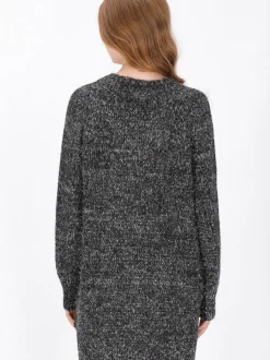 Dreimaster Damen Kleid in grau - Länge: mittel