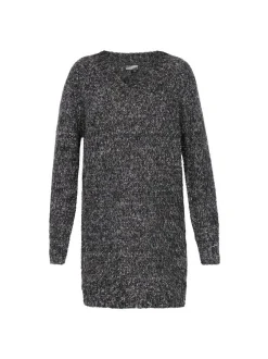 Dreimaster Damen Kleid in grau - Länge: mittel