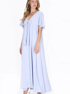 Dreimaster Damen Kleid in hellblau - Länge: mittel