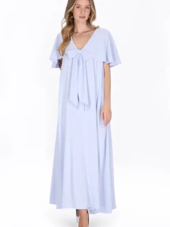 Dreimaster Damen Kleid in hellblau - Länge: mittel