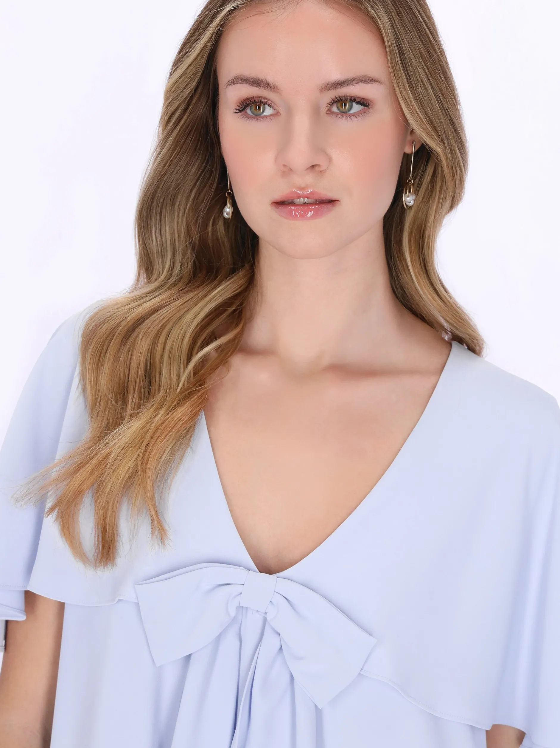 Dreimaster Damen Kleid in hellblau - Länge: mittel