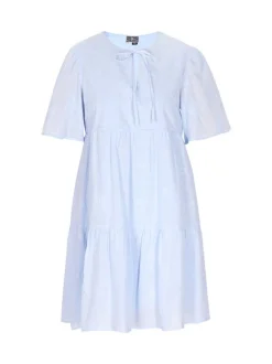 Dreimaster Damen Kleid in hellblau - Länge: mittel