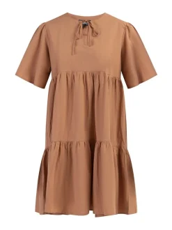 Dreimaster Damen Kleid in nougat - Länge: mittel