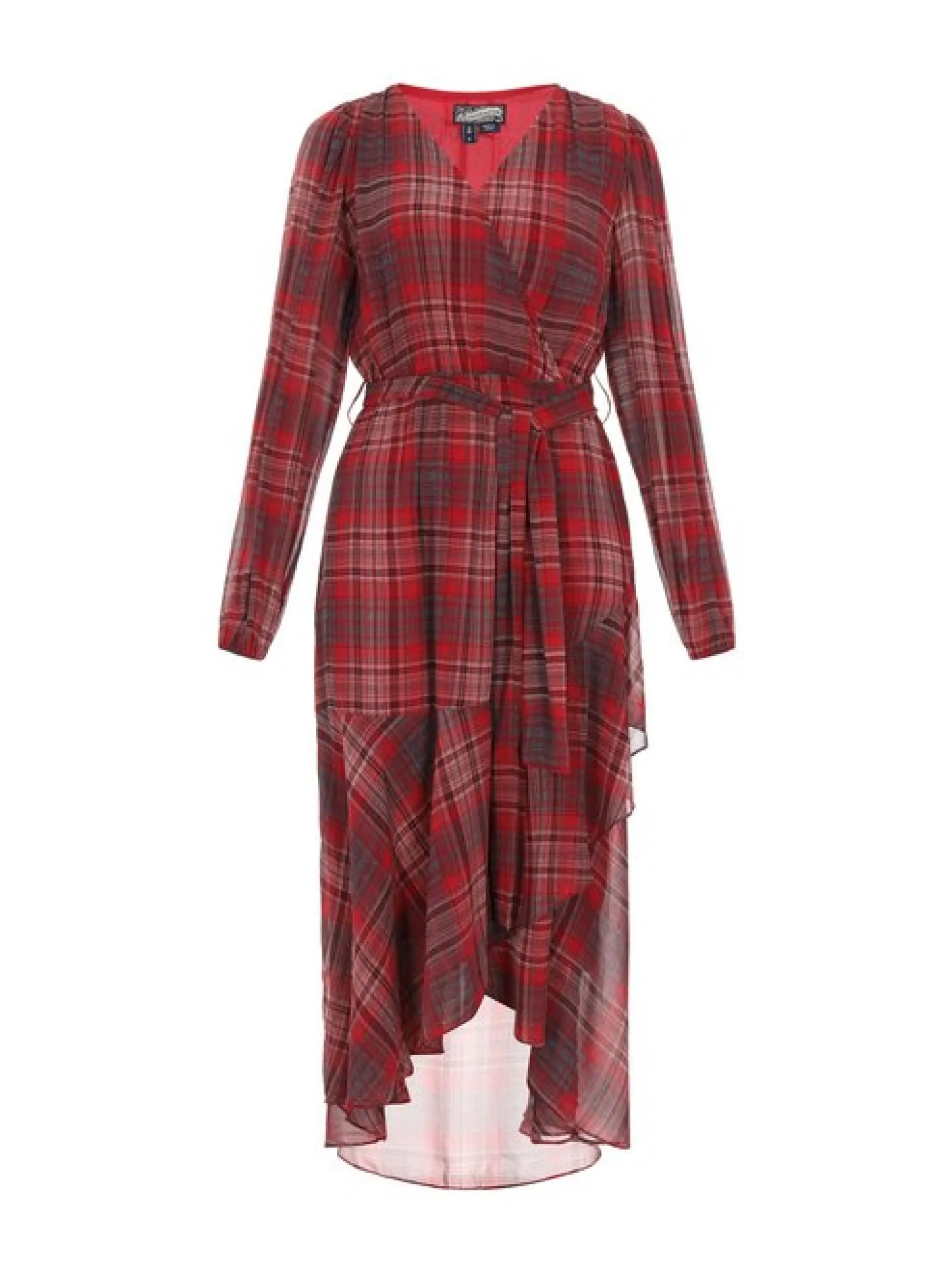 Dreimaster Damen Kleid in rot - Länge: mittel