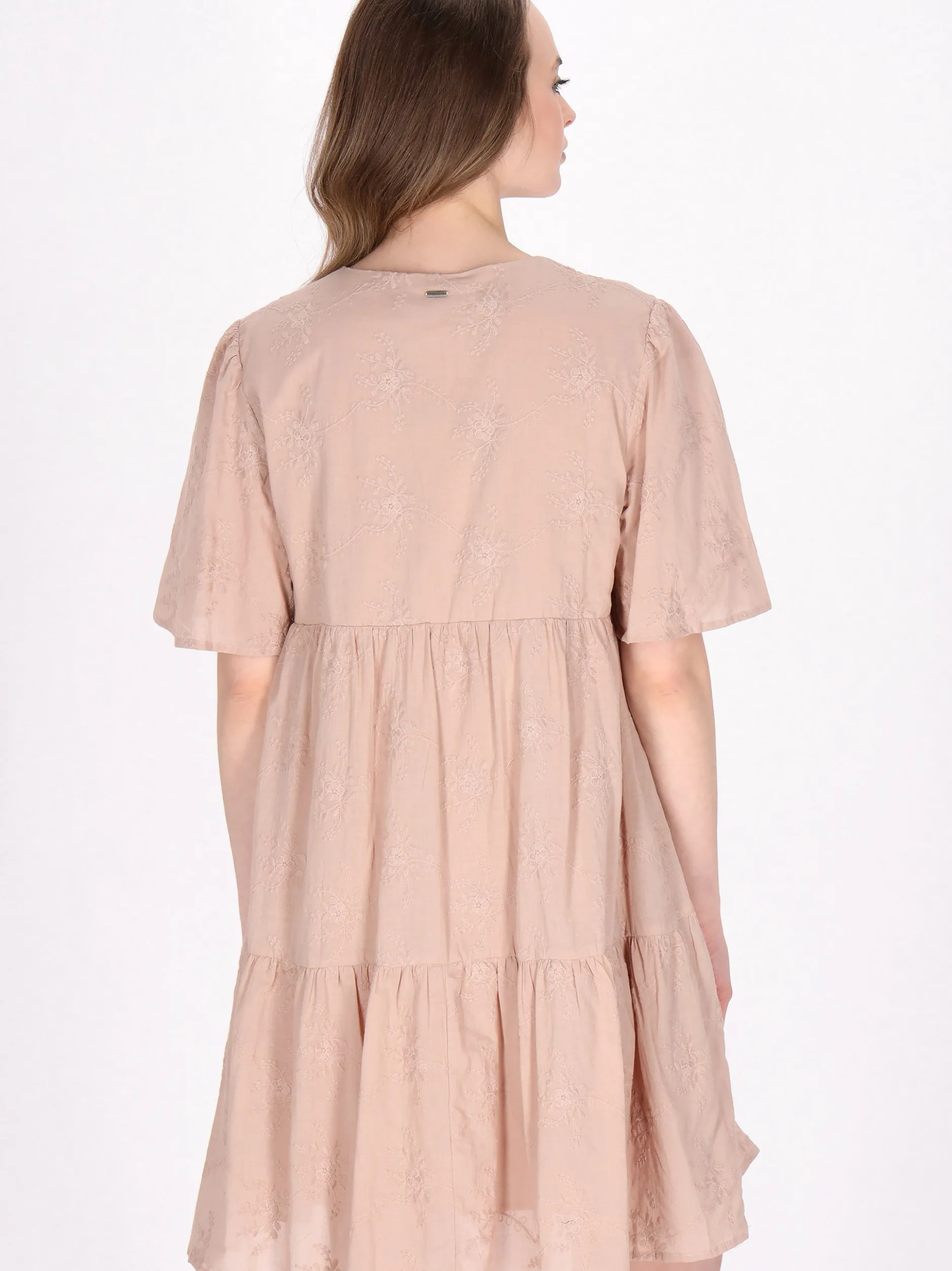 Dreimaster Damen Kleid in sand - Länge: mittel