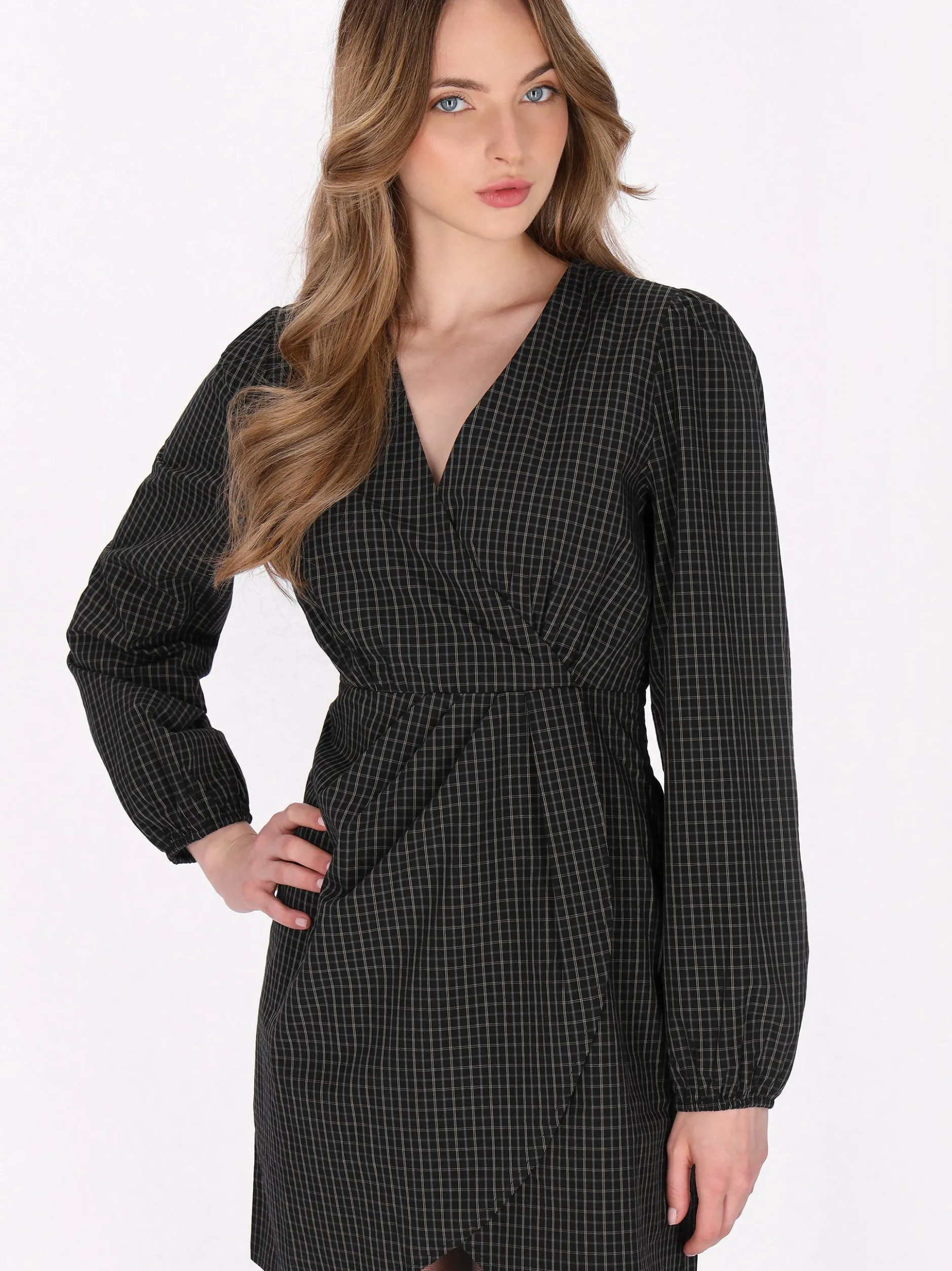 Dreimaster Damen Kleid in schwarz - Länge: mittel