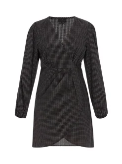 Dreimaster Damen Kleid in schwarz - Länge: mittel