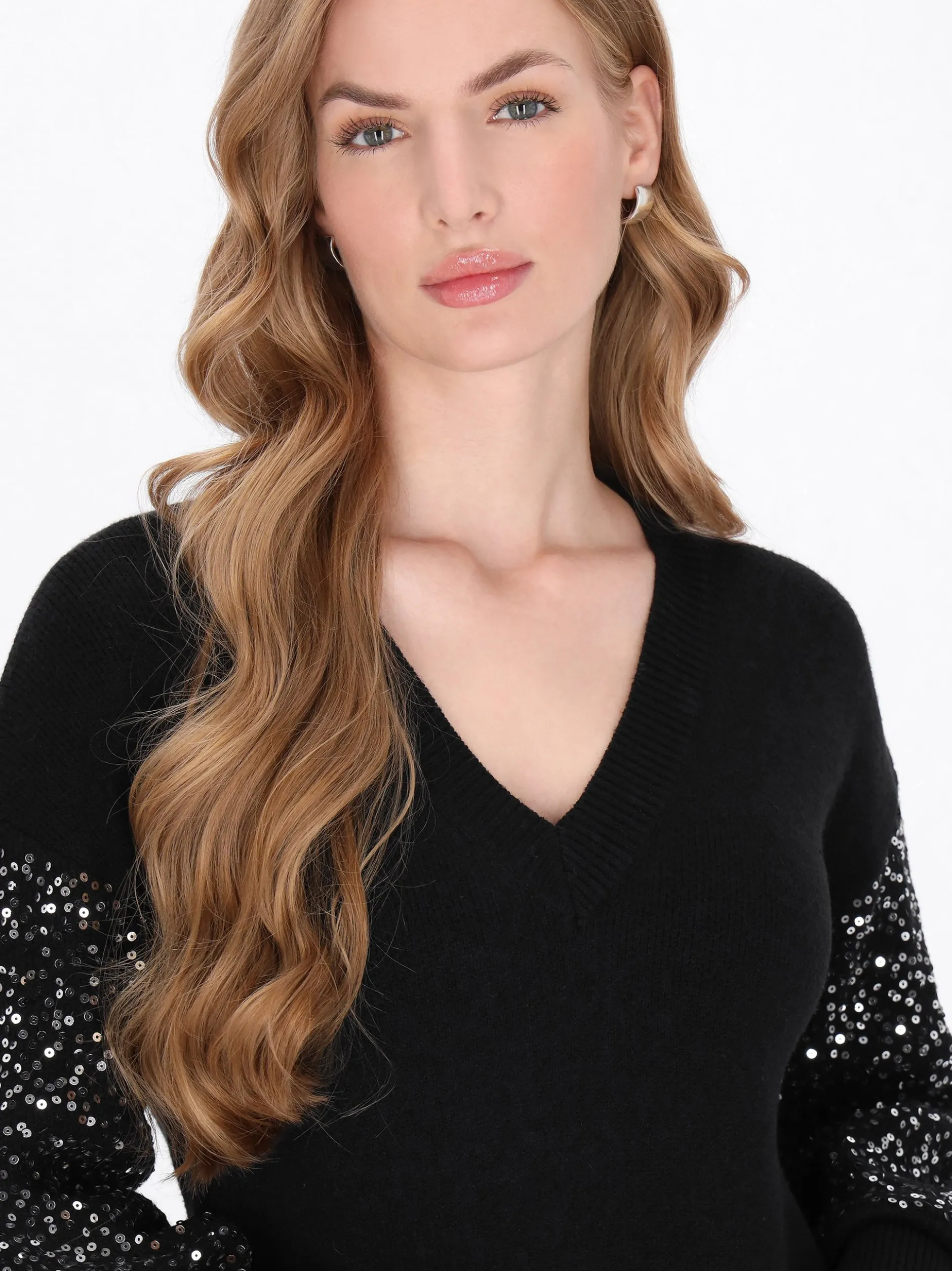 Dreimaster Damen Kleid in schwarz - Länge: mittel