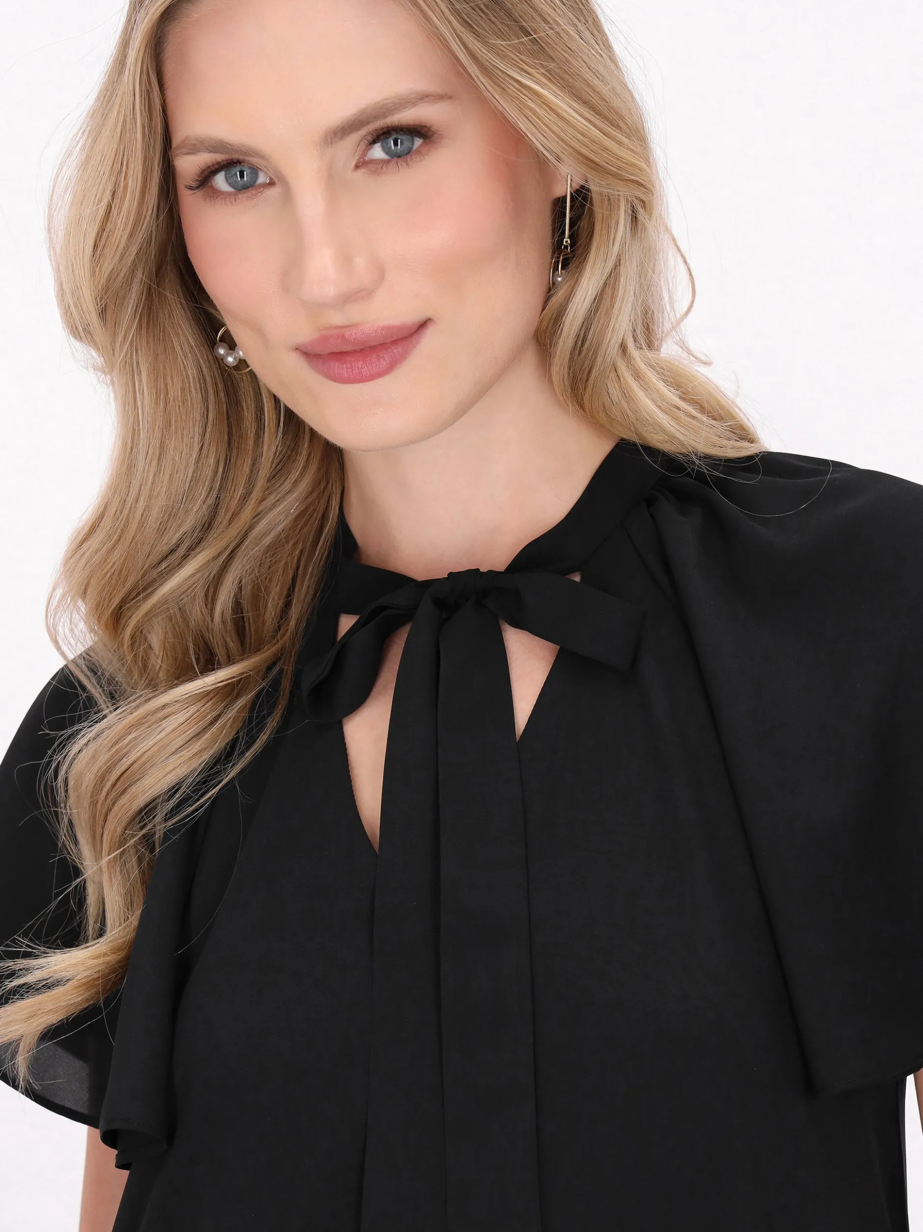 Dreimaster Damen Kleid in schwarz - Länge: mittel
