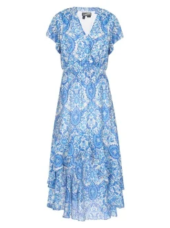 Dreimaster Damen Kleid in türkis - Länge: mittel