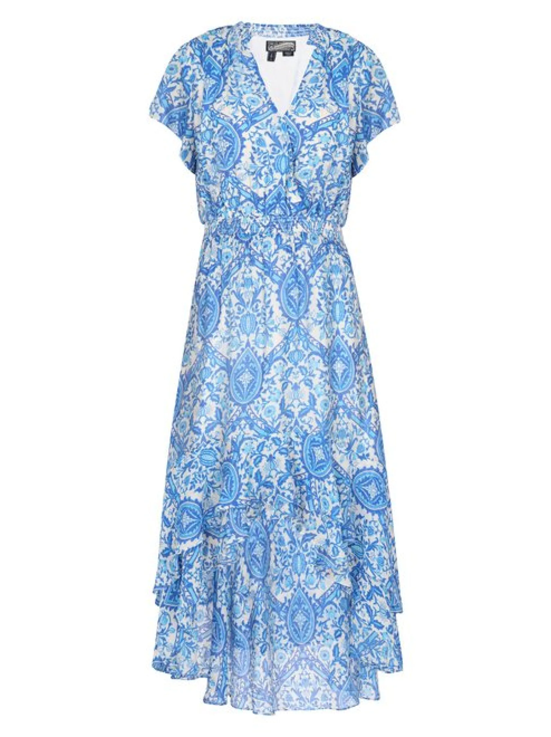 Dreimaster Damen Kleid in türkis - Länge: mittel