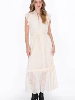 Dreimaster Damen Kleid in weiß - Länge: mittel