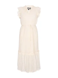 Dreimaster Damen Kleid in weiß - Länge: mittel