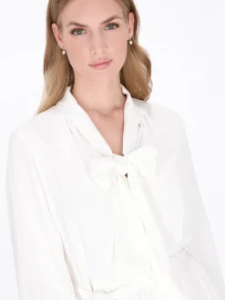 Dreimaster Damen Kleid in weiß - Länge: mittel