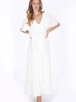 Dreimaster Damen Kleid in weiß - Länge: mittel