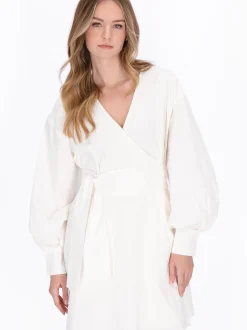 Dreimaster Damen Kleid in weiß - Länge: mittel