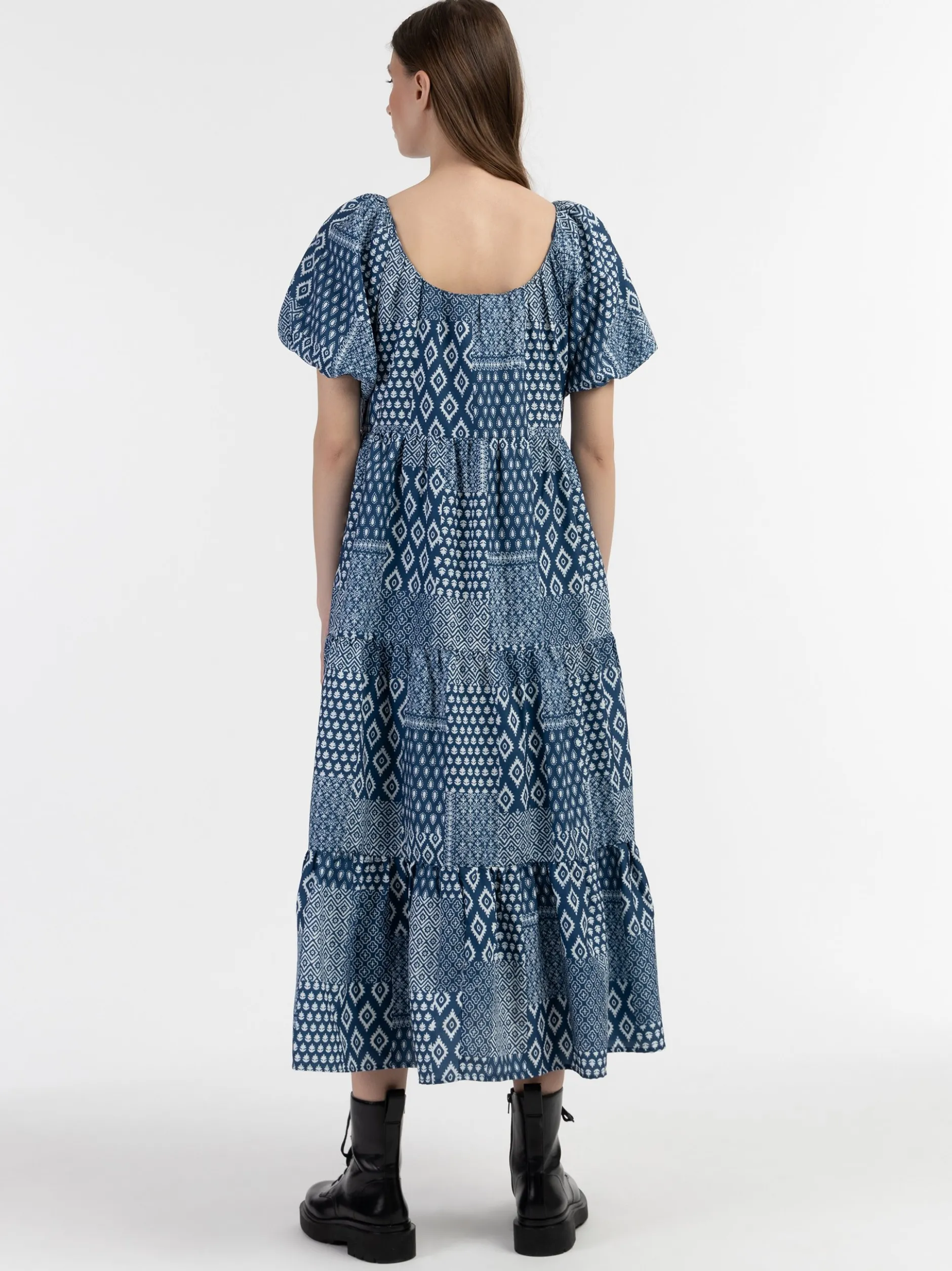 Dreimaster Damen Kurzes Maxikleid in marine