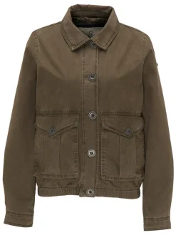 Dreimaster Damen leichte Jacke in oliv