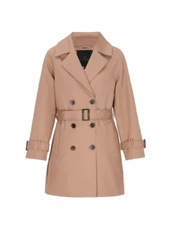 Dreimaster Damen Mantel in braun
