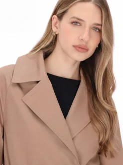 Dreimaster Damen Mantel in braun