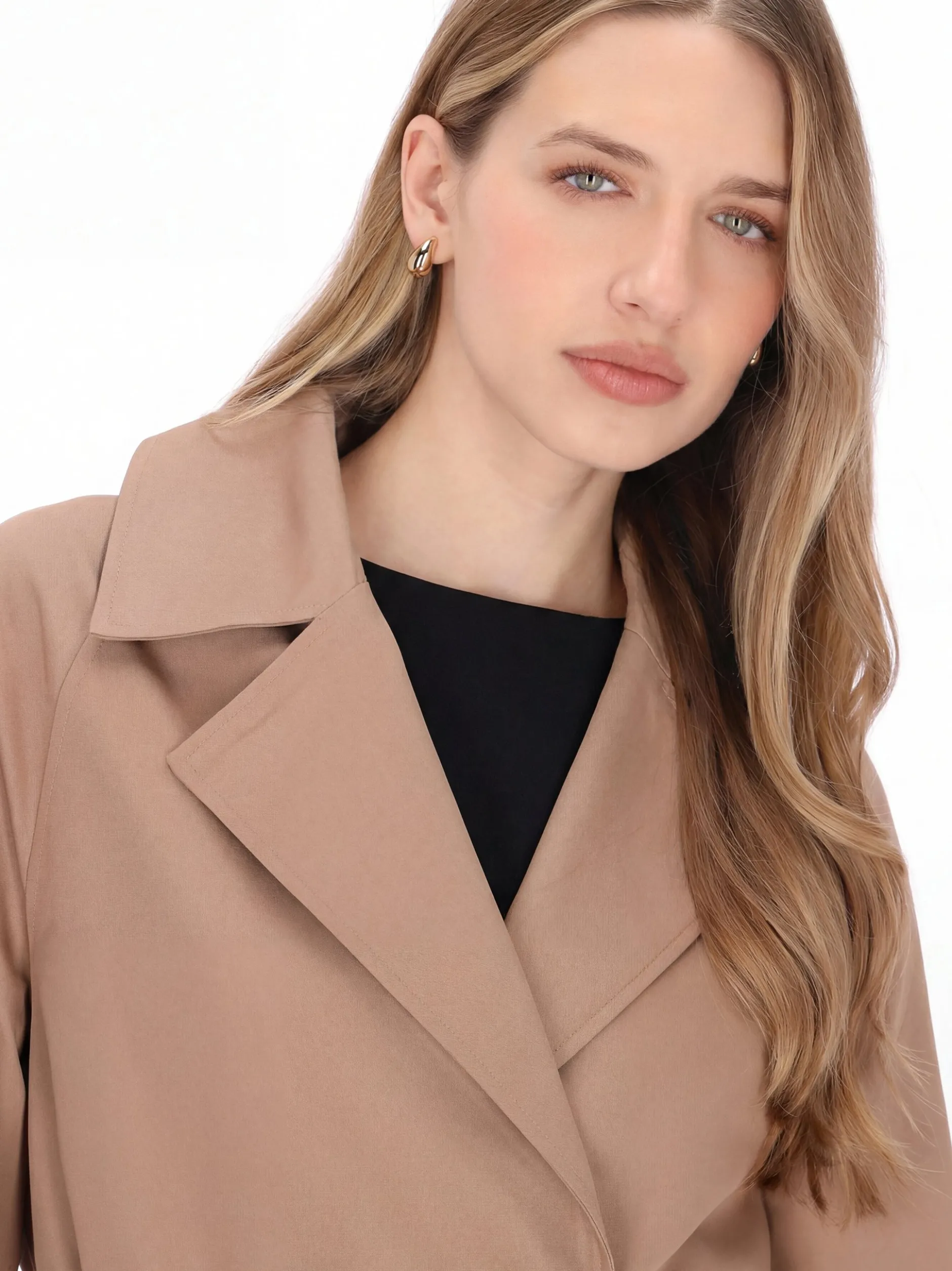 Dreimaster Damen Mantel in braun