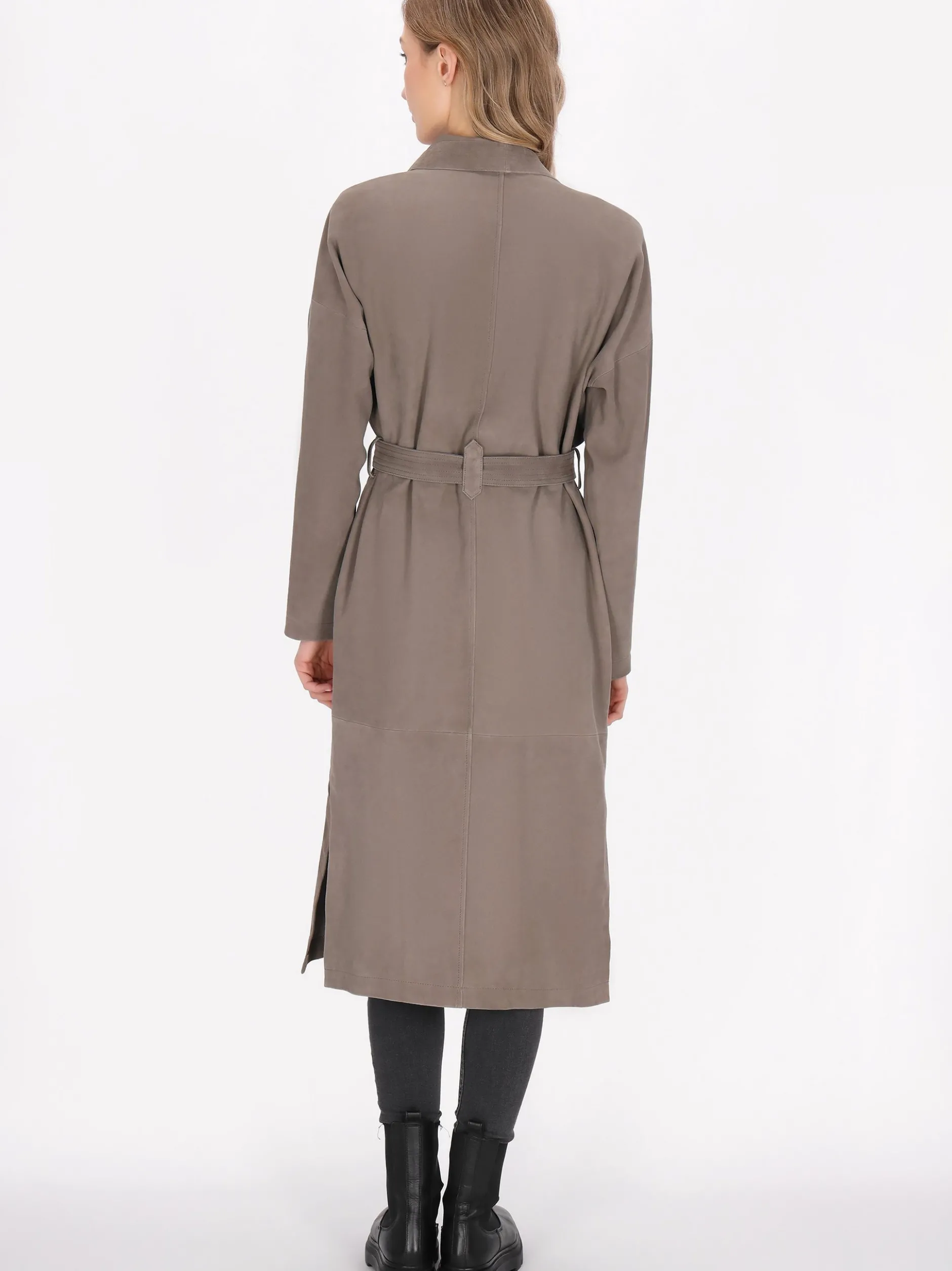 Dreimaster Damen Mantel in grau