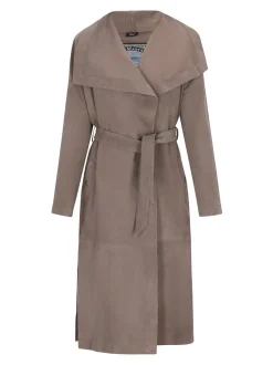 Dreimaster Damen Mantel in grau