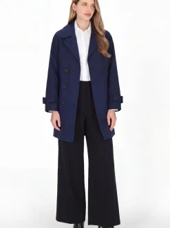 Dreimaster Damen Mantel in marine
