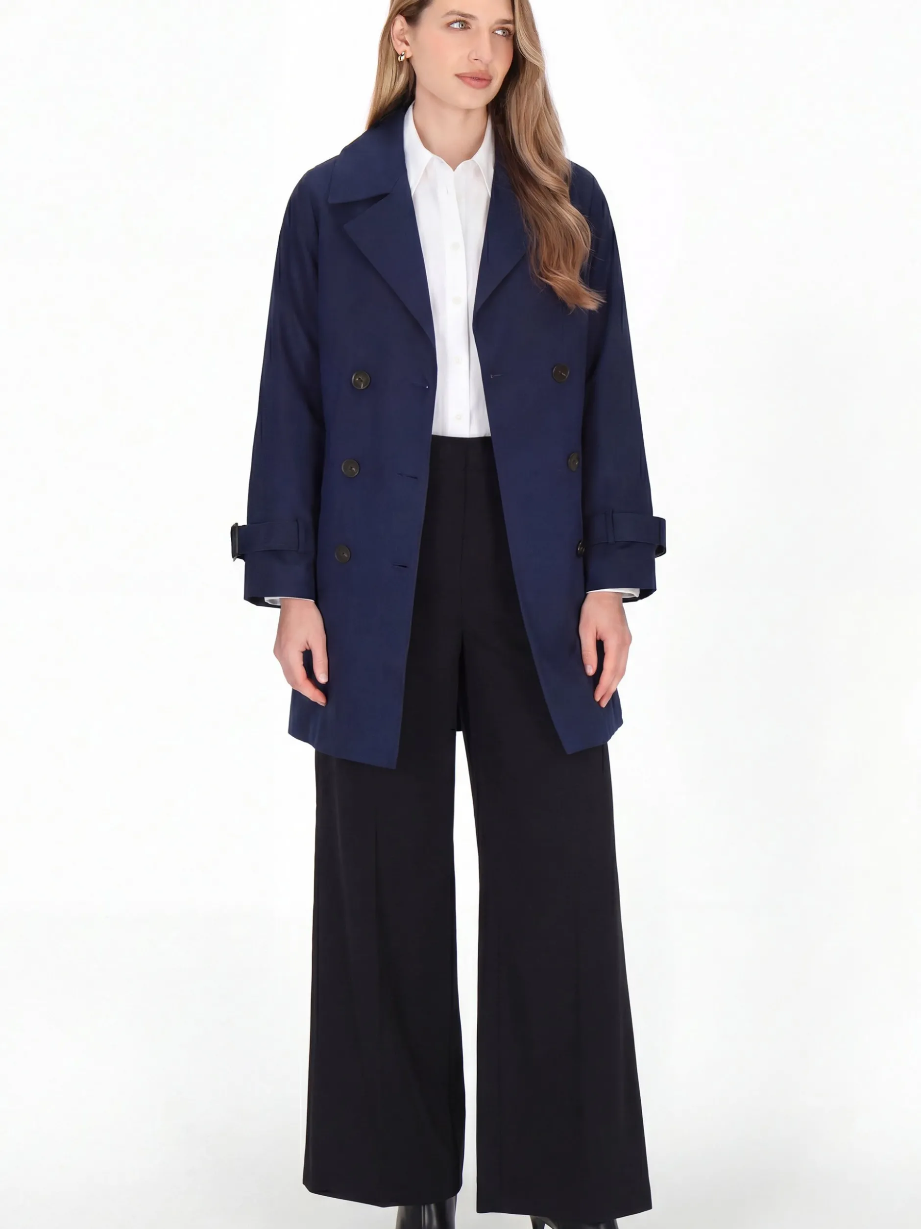 Dreimaster Damen Mantel in marine