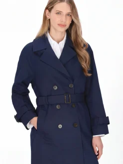 Dreimaster Damen Mantel in marine