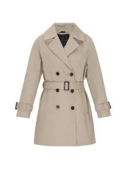 Dreimaster Damen Mantel in oliv