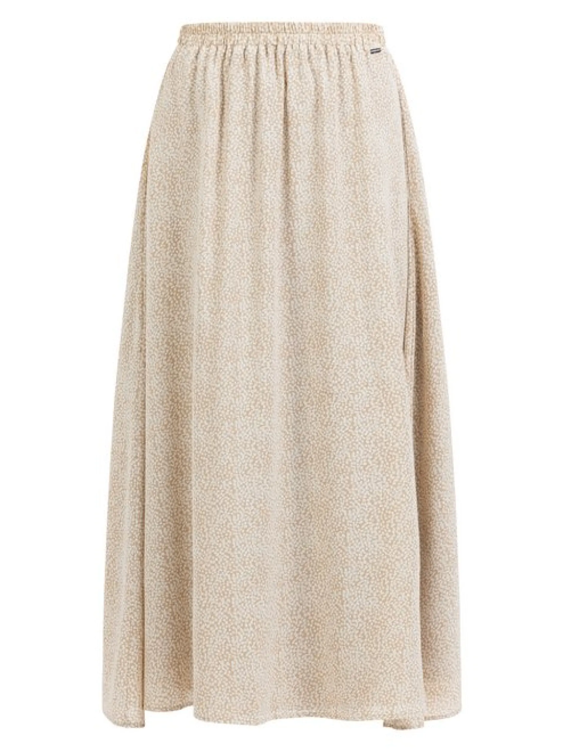 Dreimaster Damen Maxirock in beige - Länge: lang
