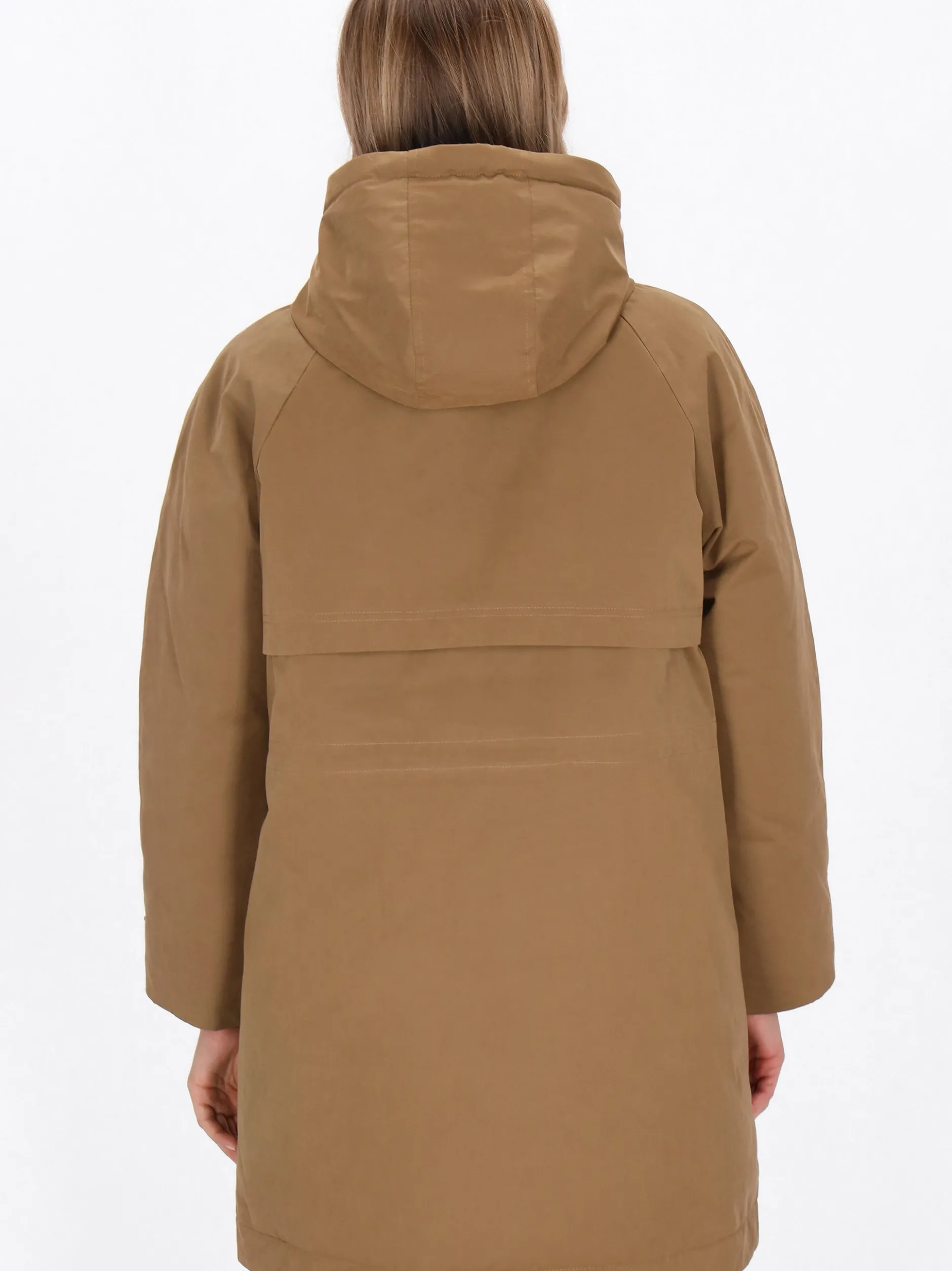 Dreimaster Damen Parka in camel