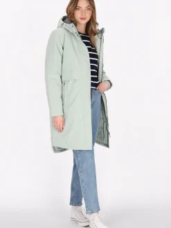 Dreimaster Damen Parka in grün