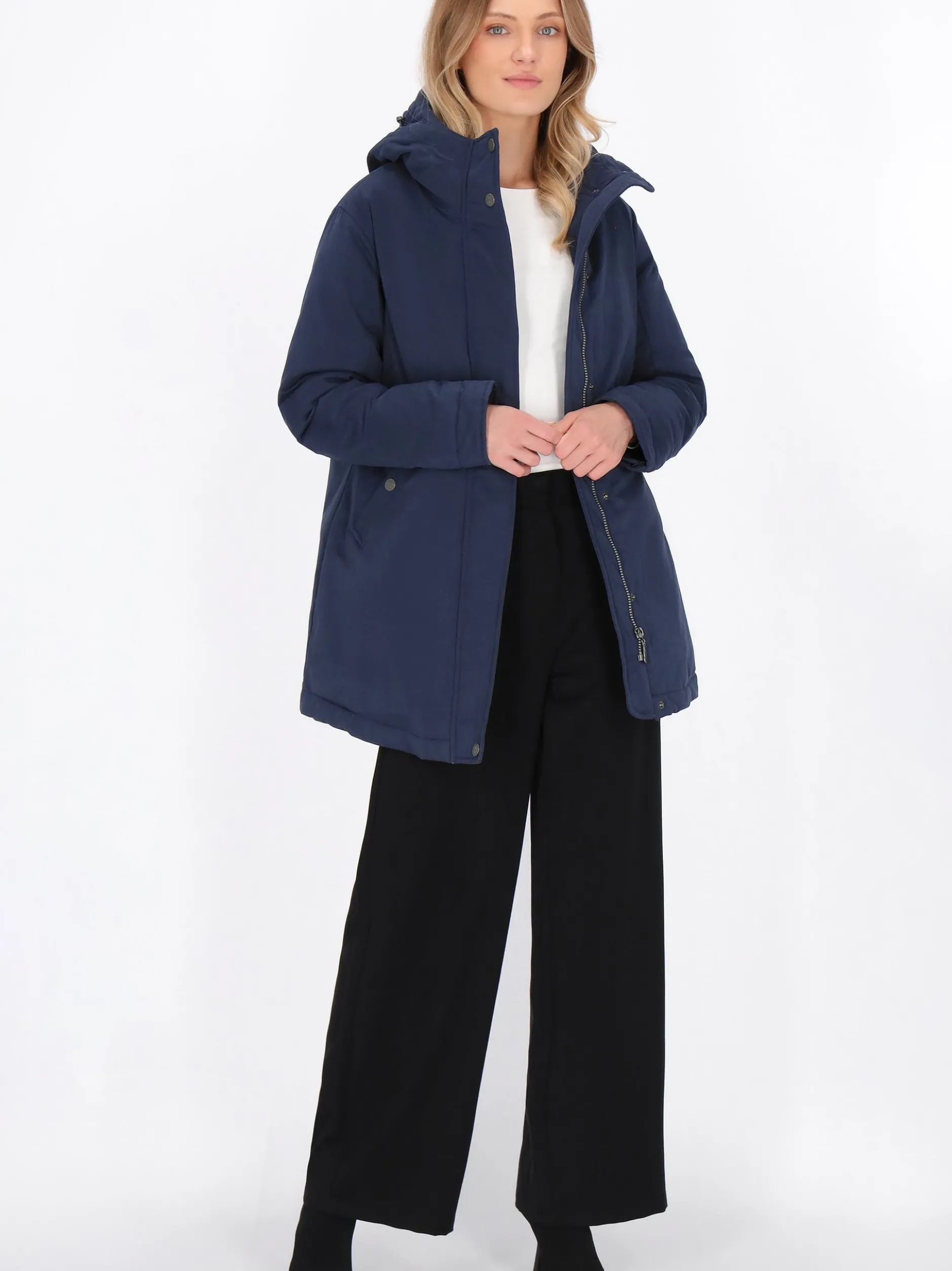 Dreimaster Damen Parka in marine