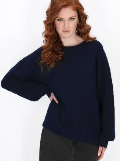 Dreimaster Damen Pullover in marine