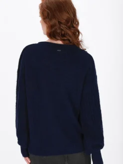 Dreimaster Damen Pullover in marine