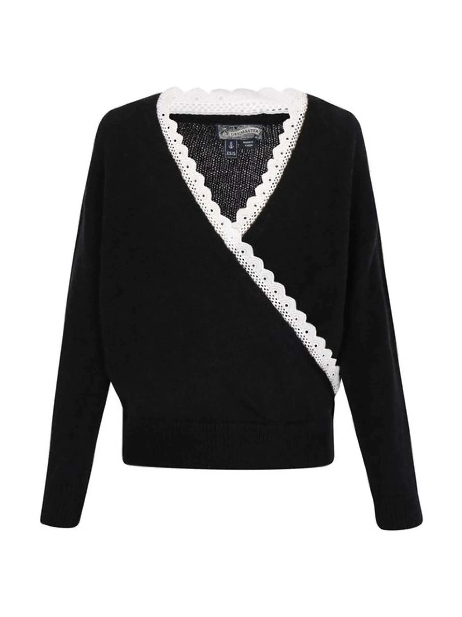 Dreimaster Damen Pullover in schwarz