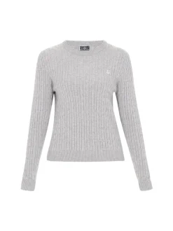 Dreimaster Damen Pullover in grau