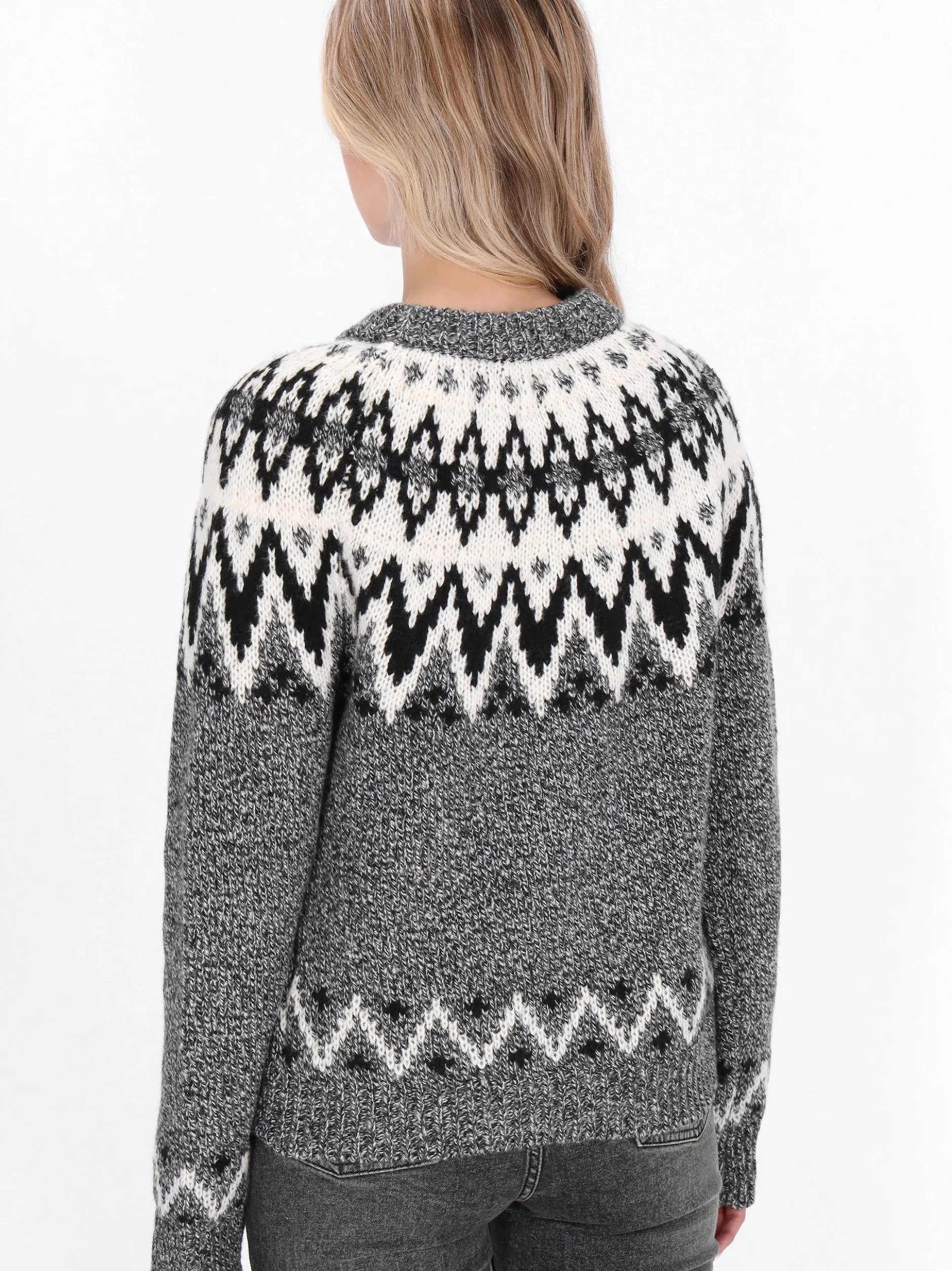 Dreimaster Damen Pullover in schwarz