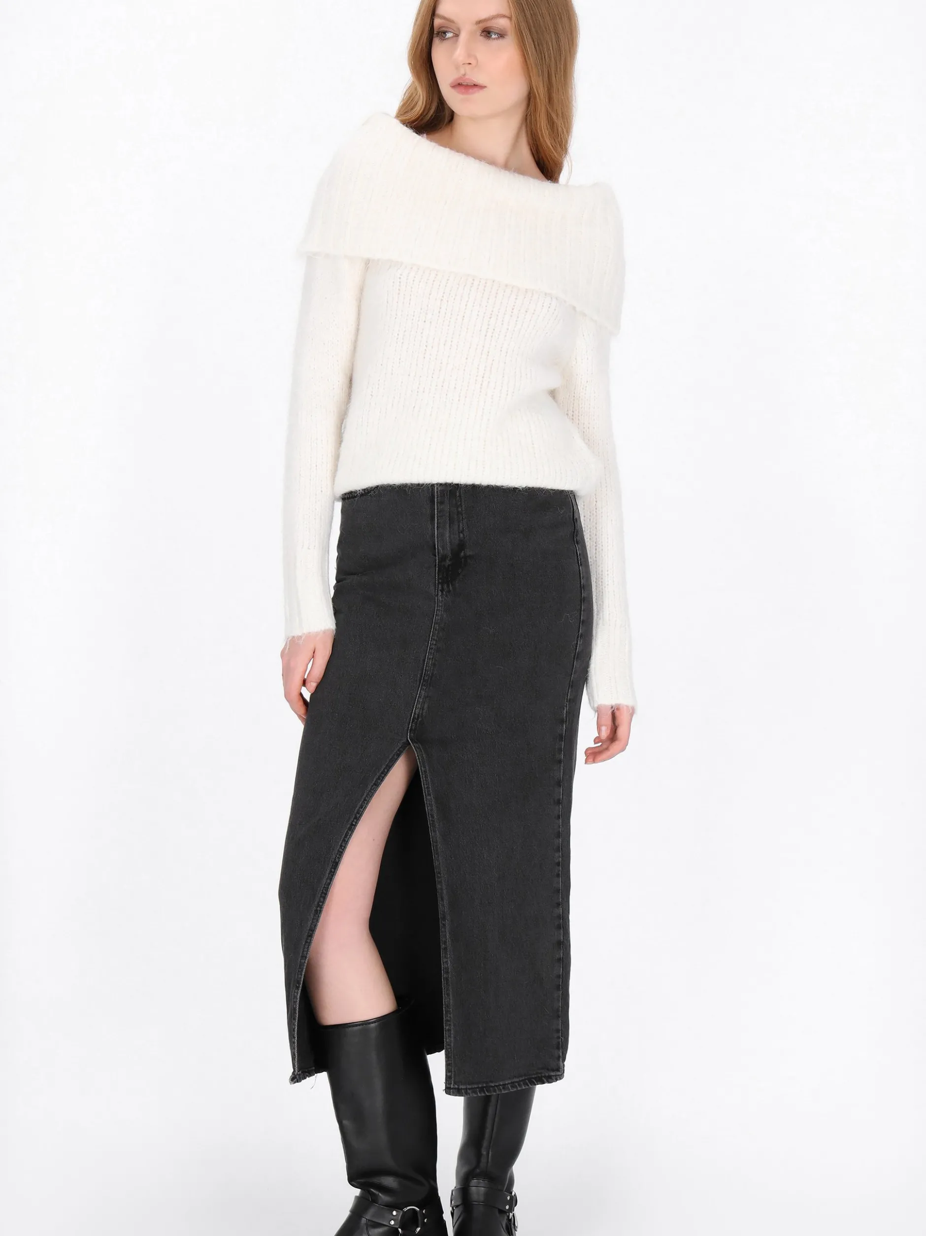 Dreimaster Damen Pullover in weiß