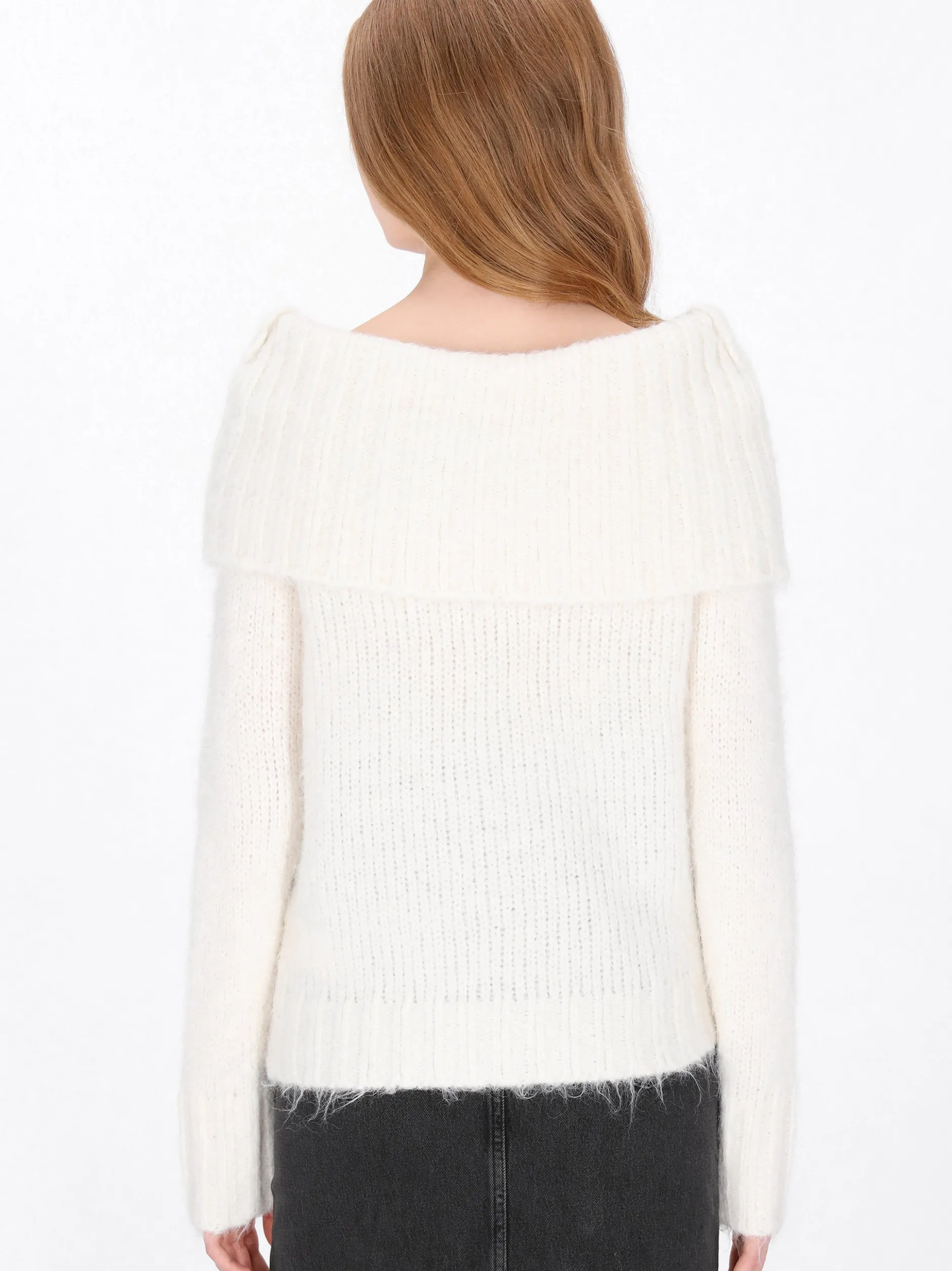 Dreimaster Damen Pullover in weiß