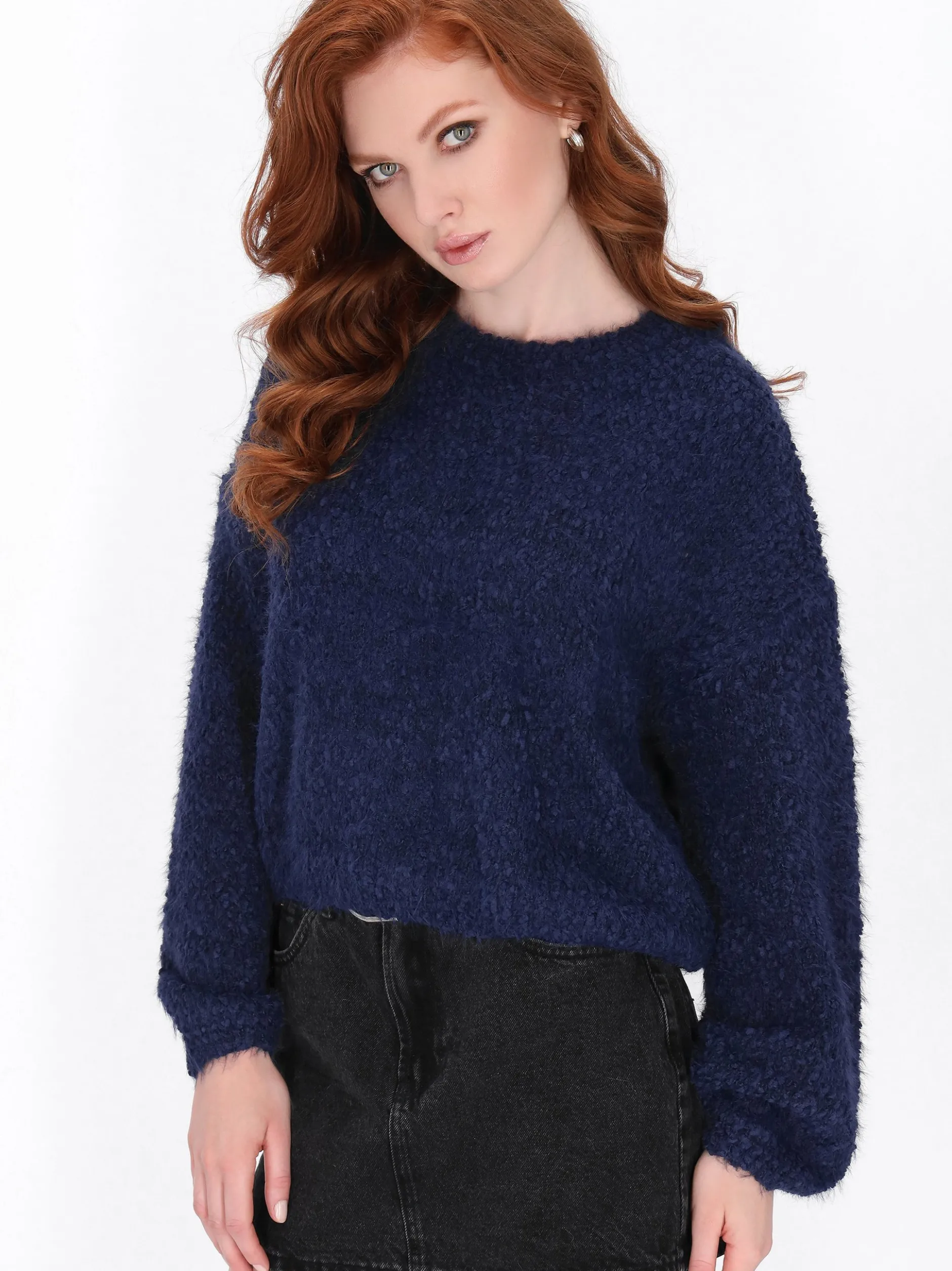 Dreimaster Damen Pullover in marine