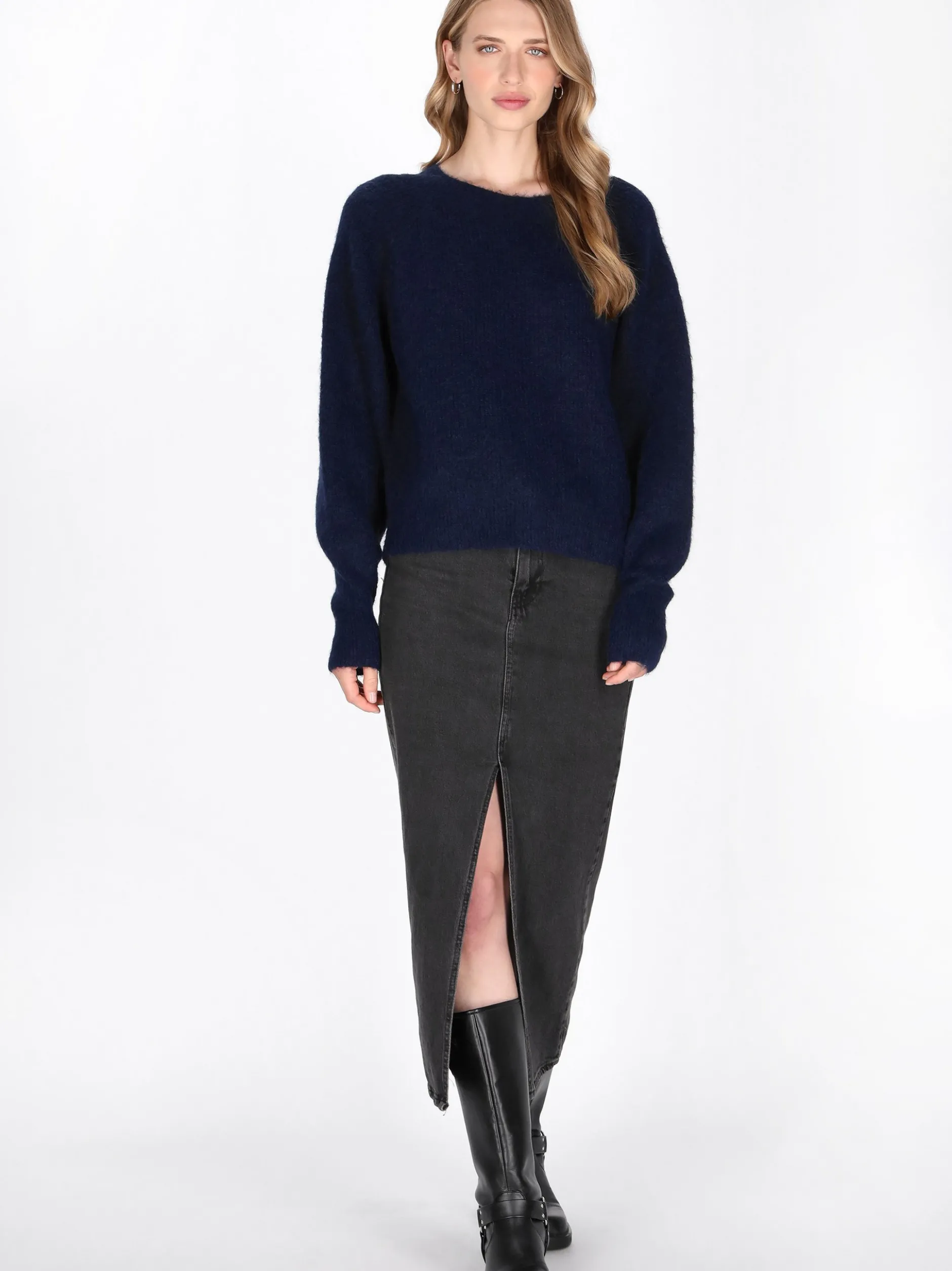 Dreimaster Damen Pullover in marine