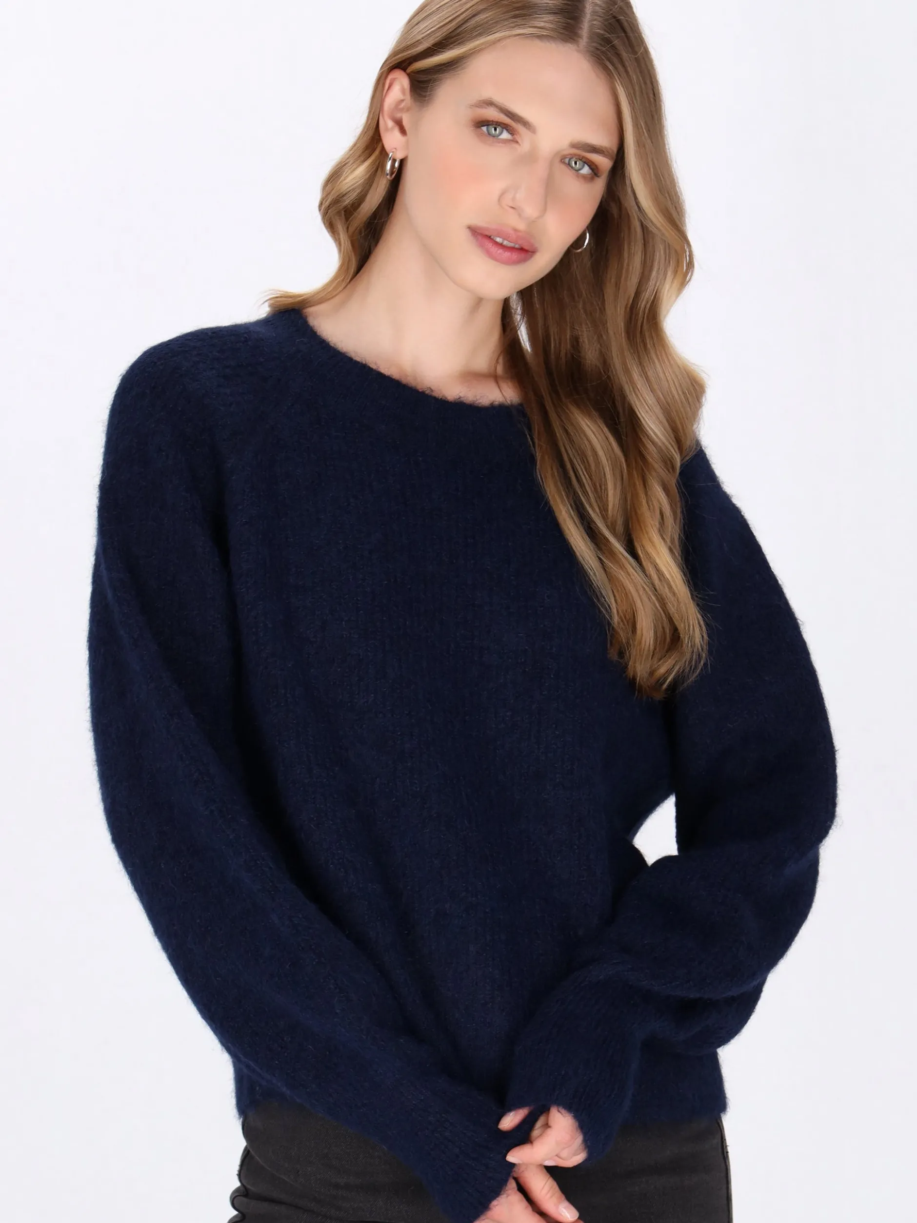 Dreimaster Damen Pullover in marine
