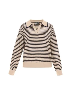 Dreimaster Damen Pullover in beige