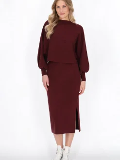 Dreimaster Damen Pullover in rot