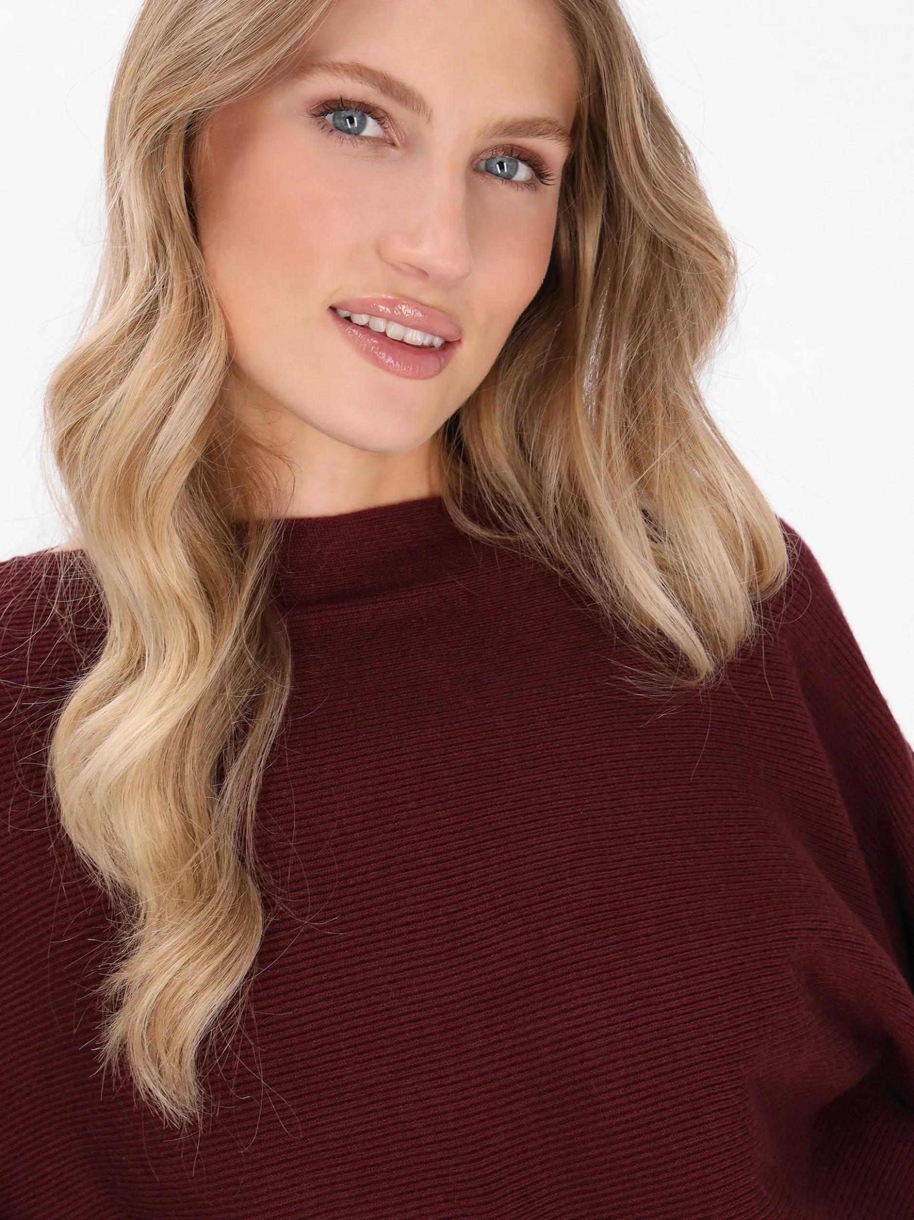 Dreimaster Damen Pullover in rot