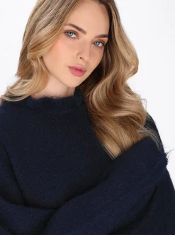 Dreimaster Damen Pullover in marine